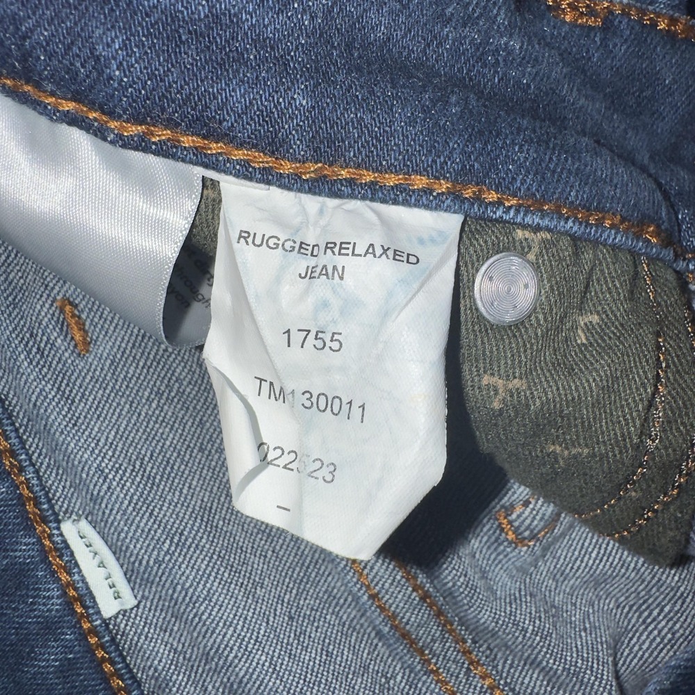 Tecovas Jeans Mens 34x32 Blue Rugged Relaxed Fit Straight Leg Denim Stretch - Picture 7 of 13
